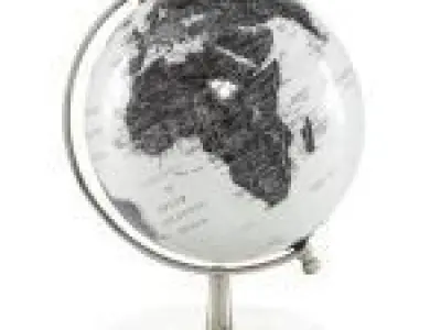 Metal Tabletop Globe 3D model
