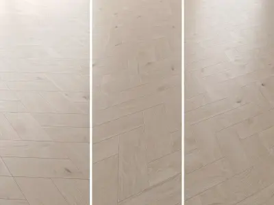 Parquet Oak Arctic NEW Brushed set 5 3D model