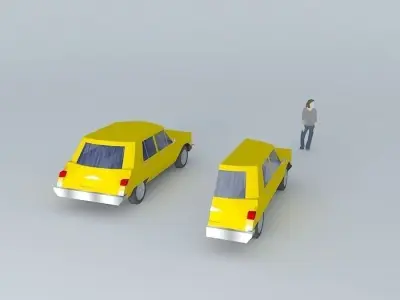 70s car 3 Free 3D model