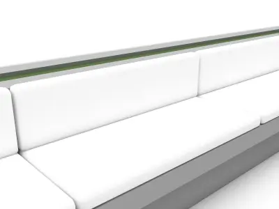 cafe sitting 3D model Low-poly 3D model