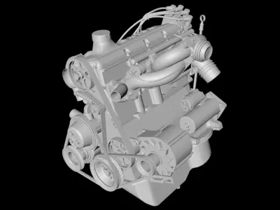 Volvo REDBLOCK B230 Turbo Engine 3D print model