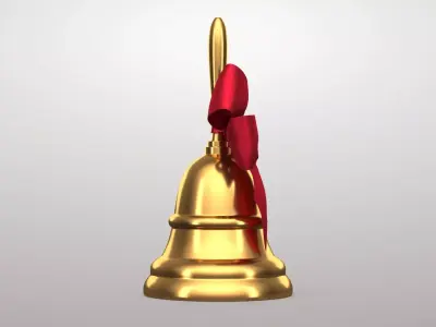 Christmas Bell 01v PBR 3D model