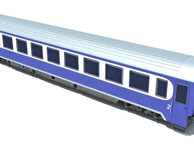 Passenger Car 9 3D model