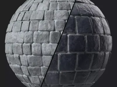 Stone Wall Materials 43- Stone walls Sbsar Pbr 4k Seamless Texture