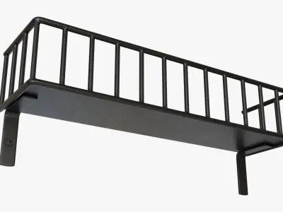 Wall shelf decorative 03 3D model