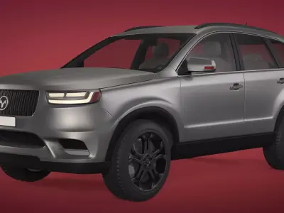 Generic Large Modern SUV Car -- Crossover -- Off-Road -- 4x4 3D model