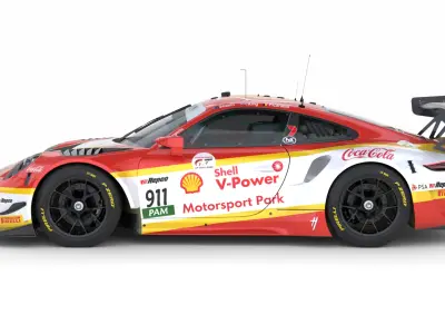 Porsche 911 GT3 R 2018 3D model