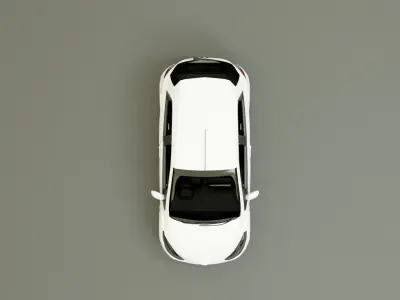 MAZDA 2 2008 - Crystal White P 3D model