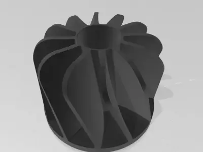 turbine plastic fan 3D print model