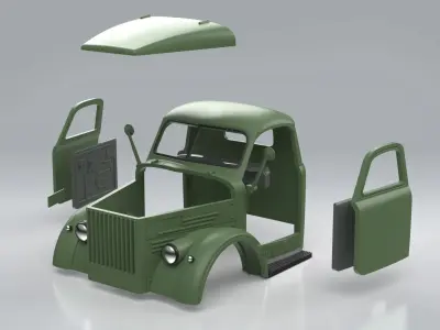 GAZ 51 Cabin  3D print model