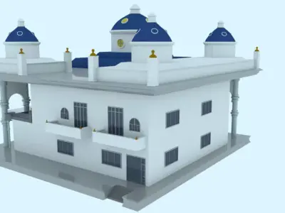 Villa mosque 3D model
