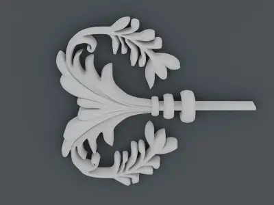 ornament baroque V3 3D model