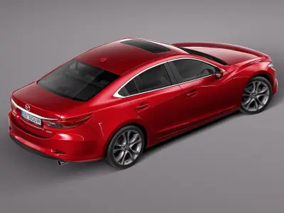 Mazda 6 sedan 2016 3D model