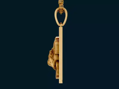 Dog Pendant luxury  3D print model