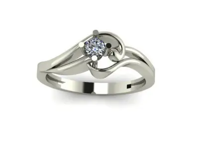 daimond ring ready to print 3D print model