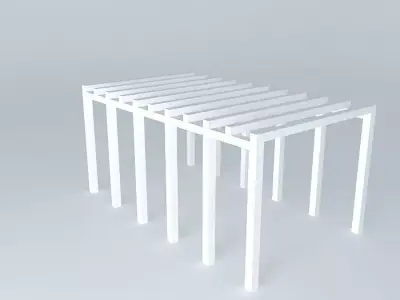Wooden leg Free 3D model