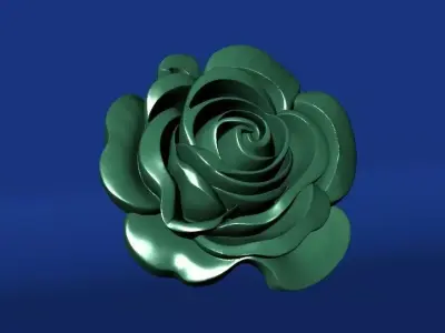 Golden Rose 3D Model Free 3D print model