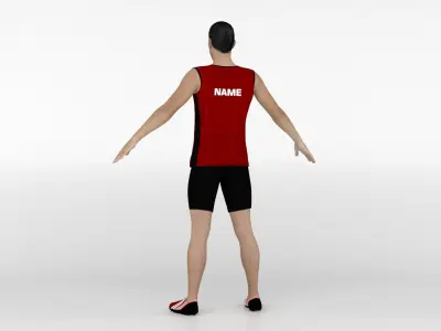 Athletic Runner 03 3D model