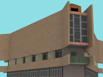 Yerevan Chess House Low-poly 3D model