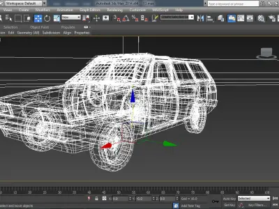 Mitsubishi sigma wagon 1980  Low-poly 3D model