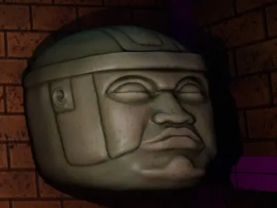 Olmec Head 3D model