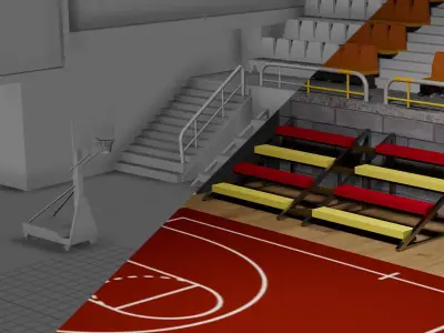 Low-Poly Basketball 3D Model - Game-Ready Asset for CG Projects Low-poly 3D model