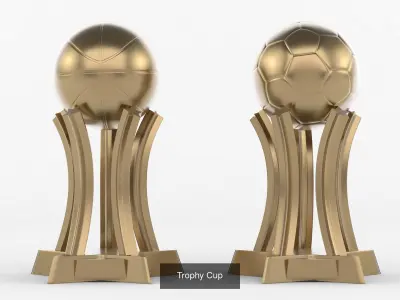 Trophy Cups Collection 3D Model Pack