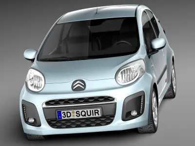Citroen C1 3-doors 2013 3D model