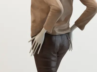 Female Mannequin Luxury Clothing 3D model