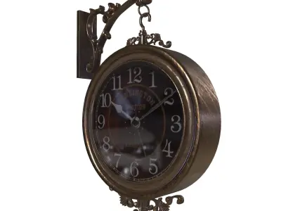 wall clock ornament design 3D model