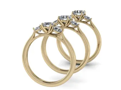 Jewelry Rings NINE RINGS 026 3D print model