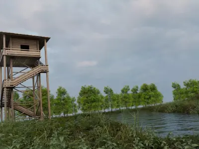 3D Stunning Landscape - High Poly Free 3D model