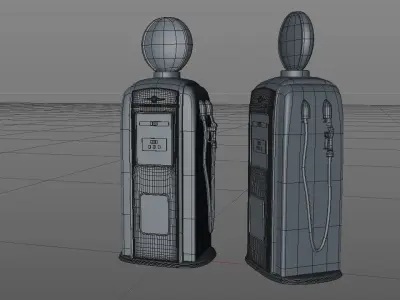 Vintage Gas Pump 3D model