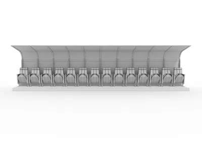 Soccer Bench 06 3D model
