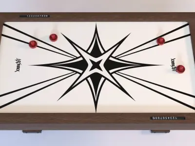 Air Hockey Table 3D model get