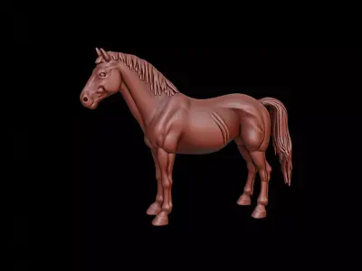 Horse Animal Sculpture 3D print model purchase