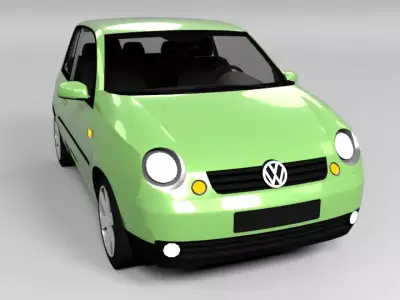 VW VOLKSWAGEN LUPO LOWPOLY Low-poly 3D model