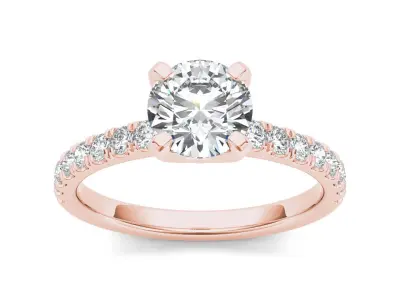Solitaire ring model 3D print model order