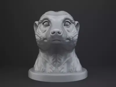 Meerkat Bust - Animal Figurine 3D print model