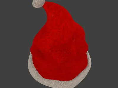 Santa Hat Free low-poly 3D model