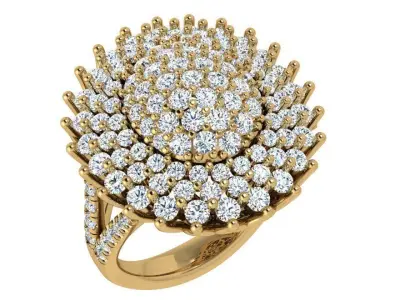 Oval Diamond Ring 4619 3D print model