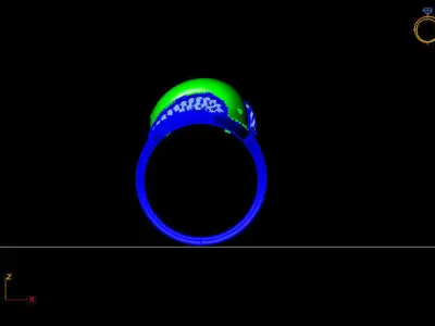 Women Ring 3D print model 16