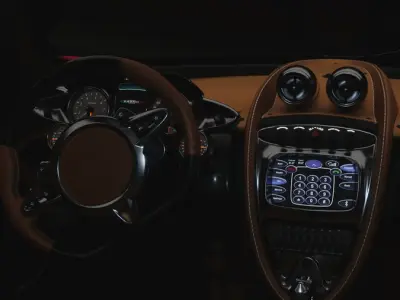 Pagani Huayra 2012 Low-poly 3D model