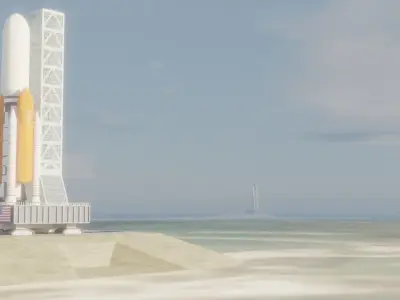 Jupiter III-X Rocket  3D model