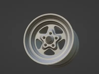 Weld Prostar Drag Racing Wheels For Scale Models 1 to 25 Scale 3D print model