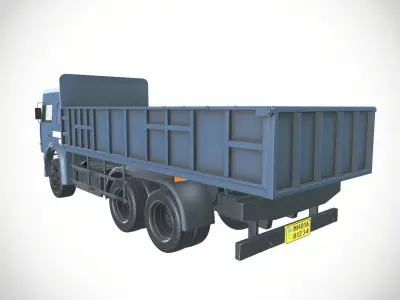 Tata LPT2518 TC 10 Wheeler Truck Low-poly 3D model