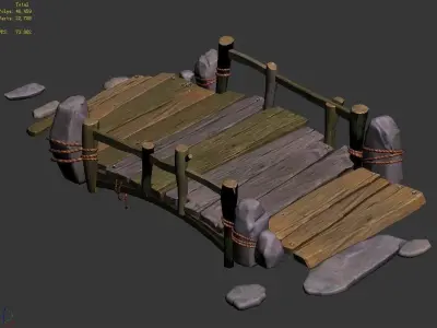 Game Wood Build - Bridge 05Game Wood Build - Bridge 05 3D model