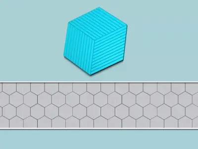Hexagonal Wall Panel A07 - Interior Design Decoration 3D print model