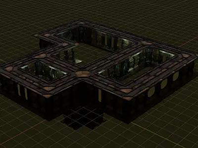 FULL MODULAR STEAMPUNK PACK -Rogue Film Productions Low-poly 3D model