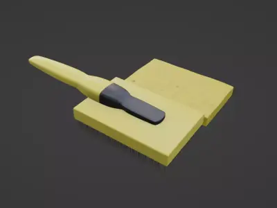 Car cleaning Sponge and Brush Set Low-poly 3D model